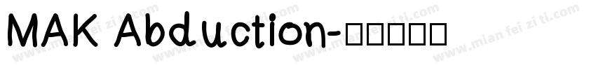 MAK Abduction字体转换